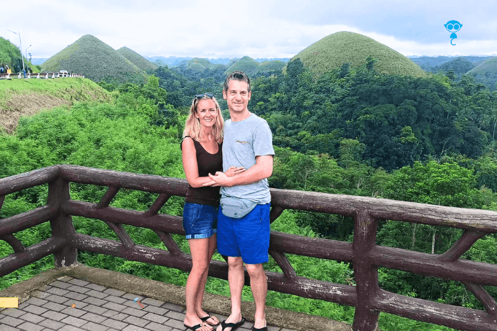 Experience Bohol guests of private countryside tour in chocolate hills bohol